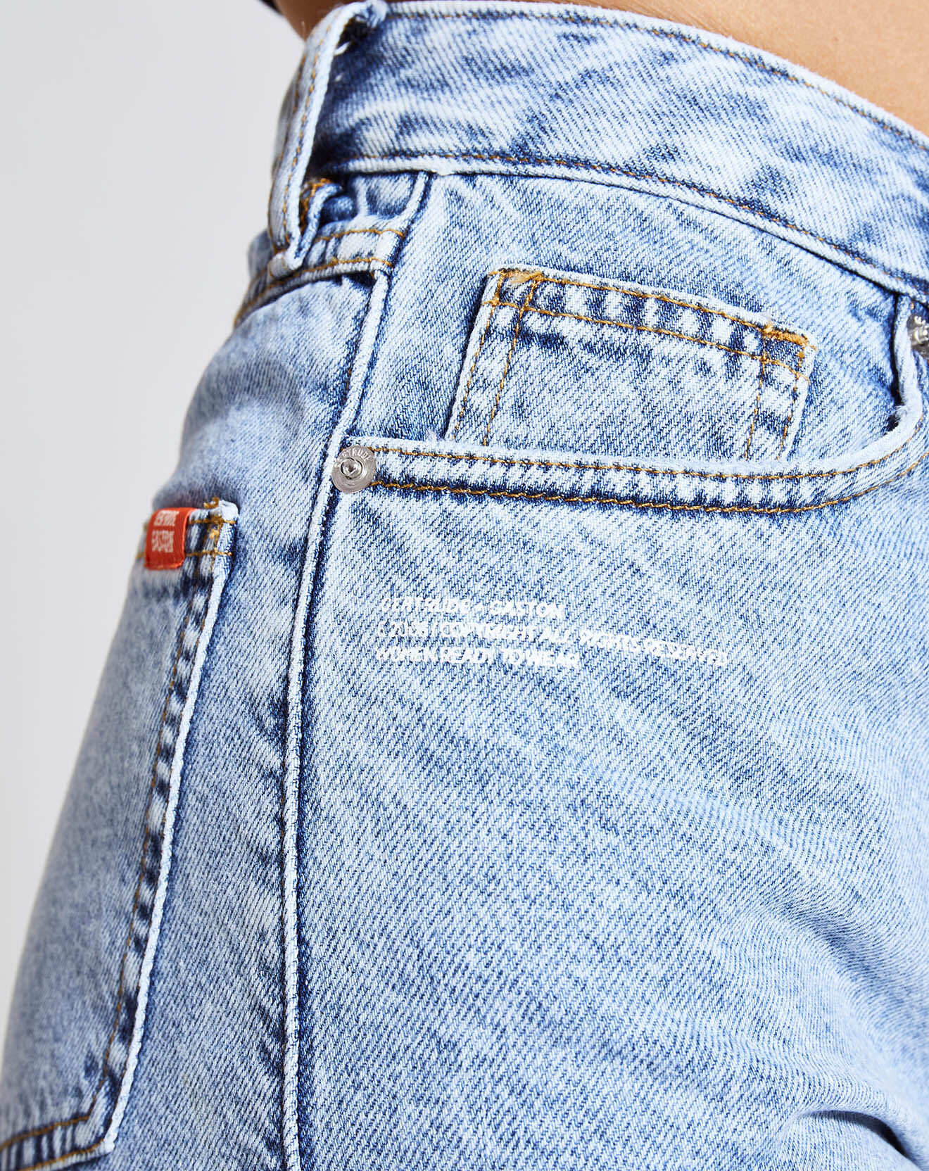 Gertrude + Gaston Short en jean Kimberley bleu