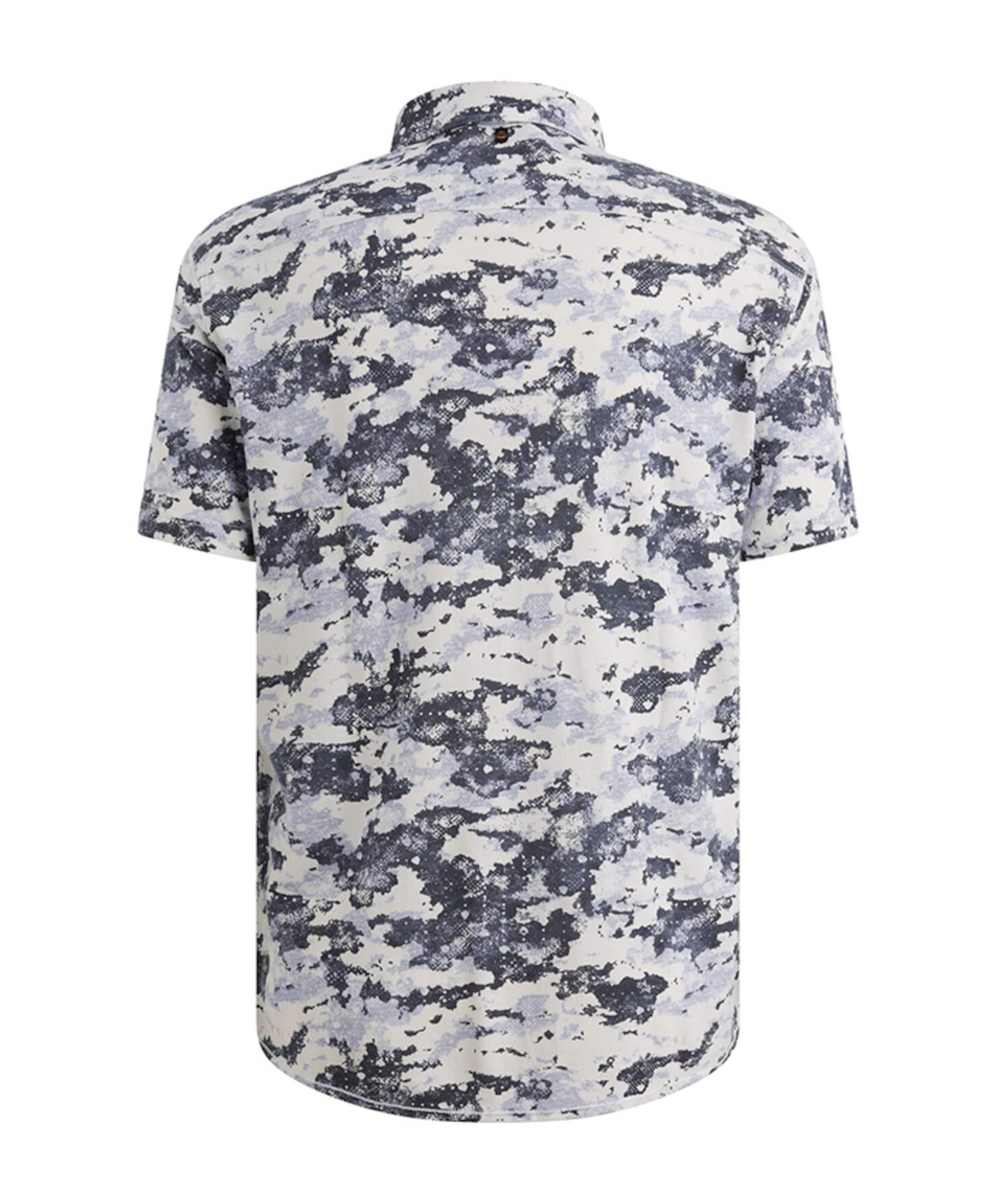 PME Legend Heren overhemd korte mouw blauw
