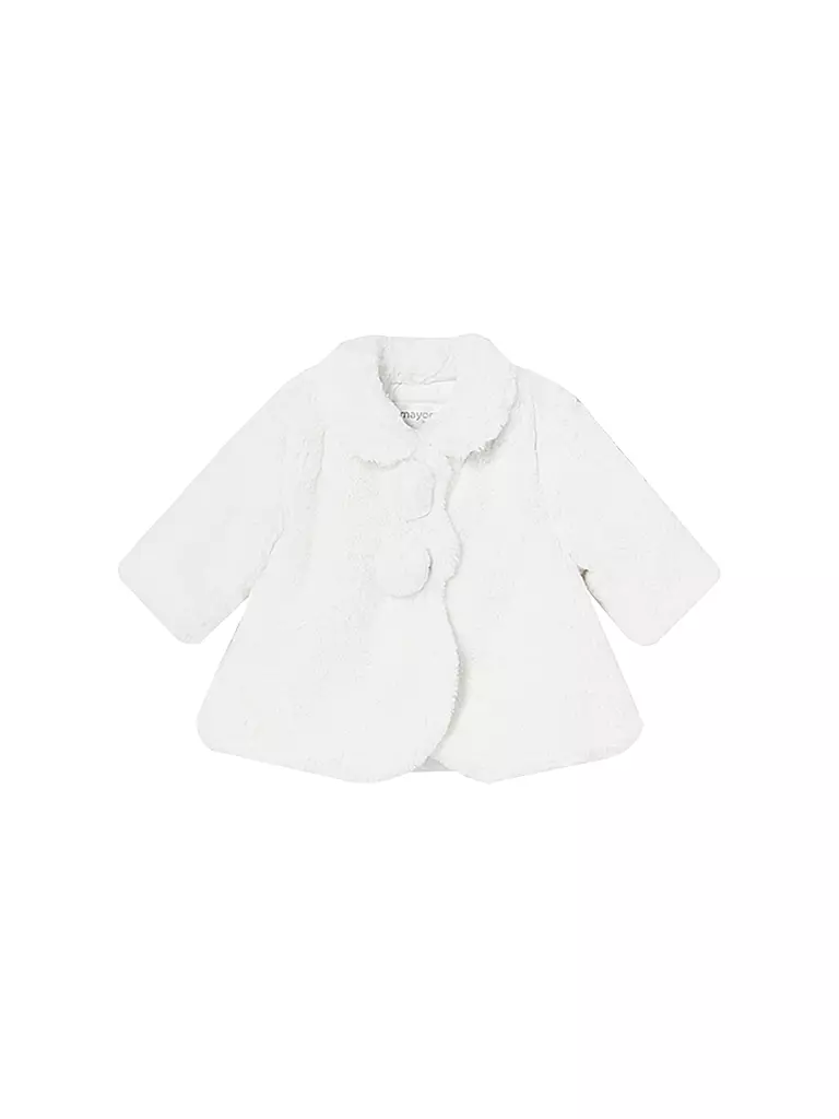 MAYORAL Baby Jacke in Felloptik  creme