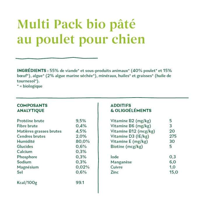 Yarrah multi-pack bio - Lot 6 x 150g