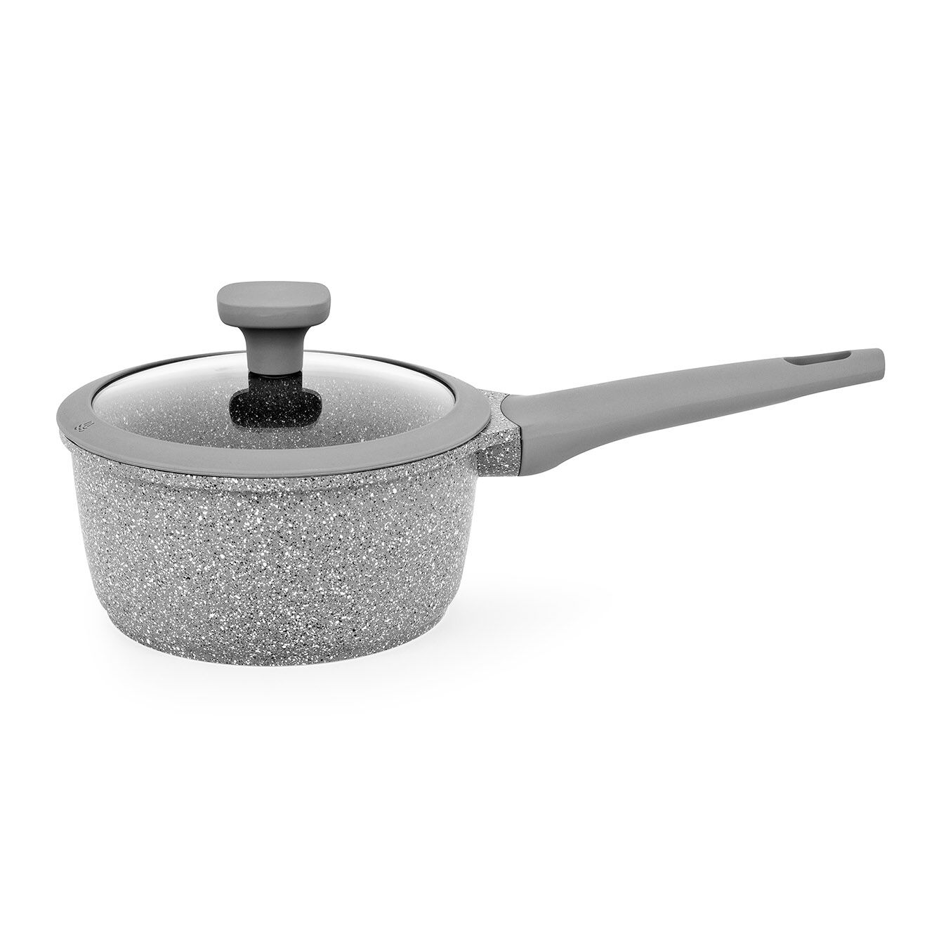 Durand Dupont Casserole fonte d'aluminium effet pierre zoe cas18tfi grise - D.18 cm