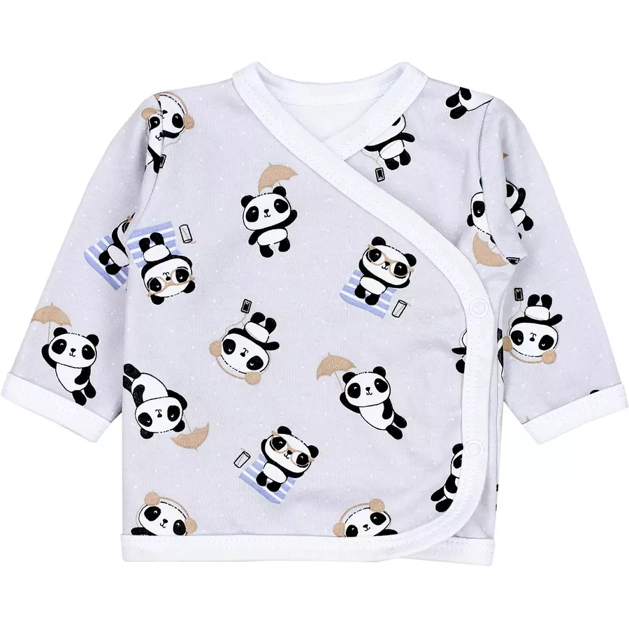 TupTam Baby Langarm Wickelshirt 5er Set weiß Modell 1