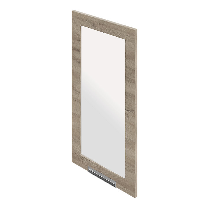 Porte de meuble de cuisine vitrée Pachira décor bois clair l. 50 cm x H. 90 cm GoodHome