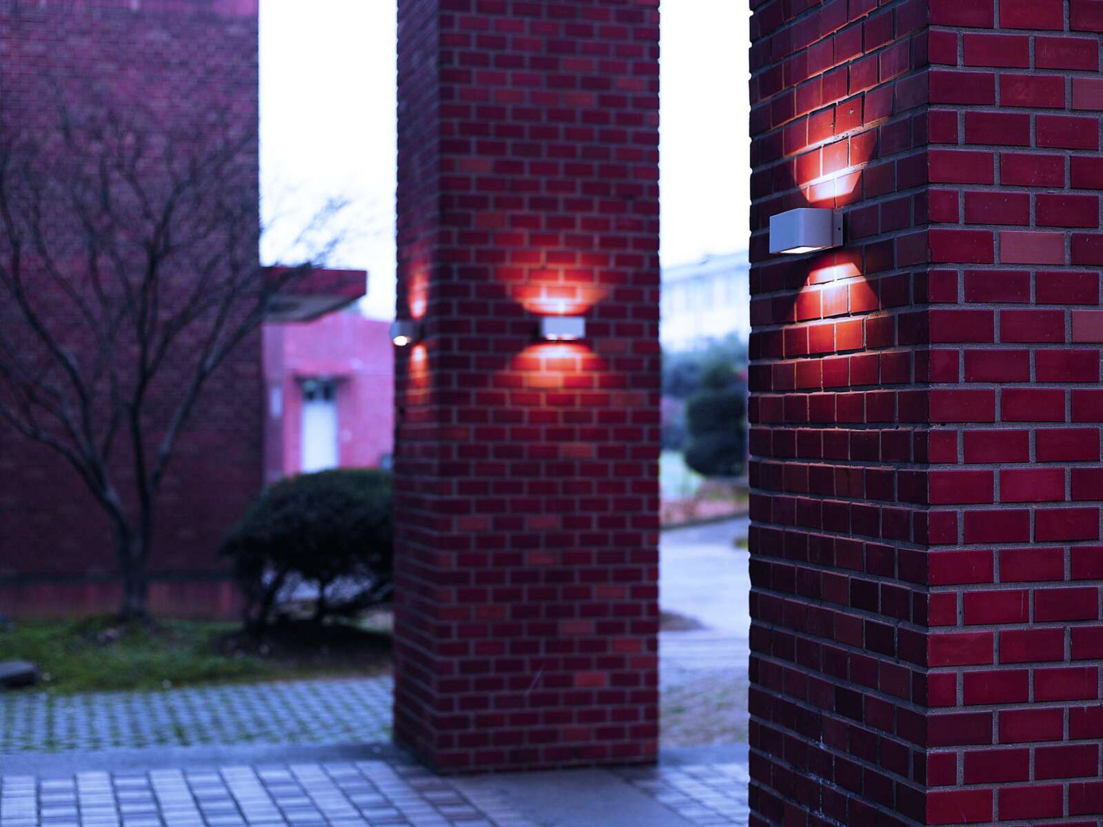 LED-Außenwandleuchte ALVENA - weiß - 15 cm