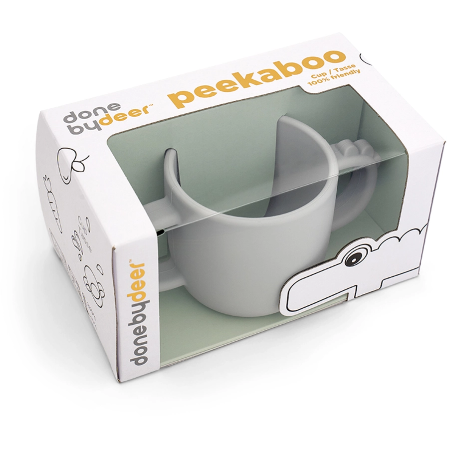Done by Deer™ Becher Peekaboo Croco in grau
