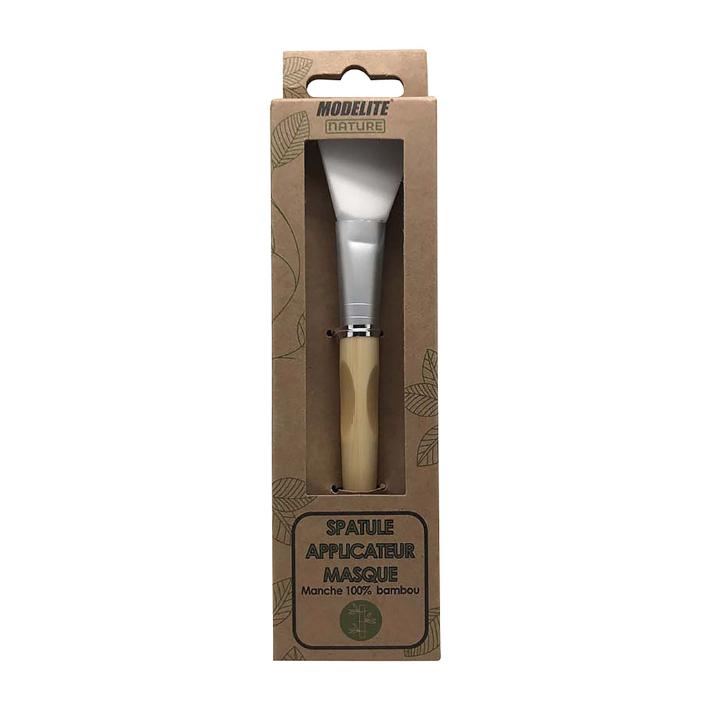 Pinceau spatule applicateur de masque bambou 3x19.5x1.3cm
