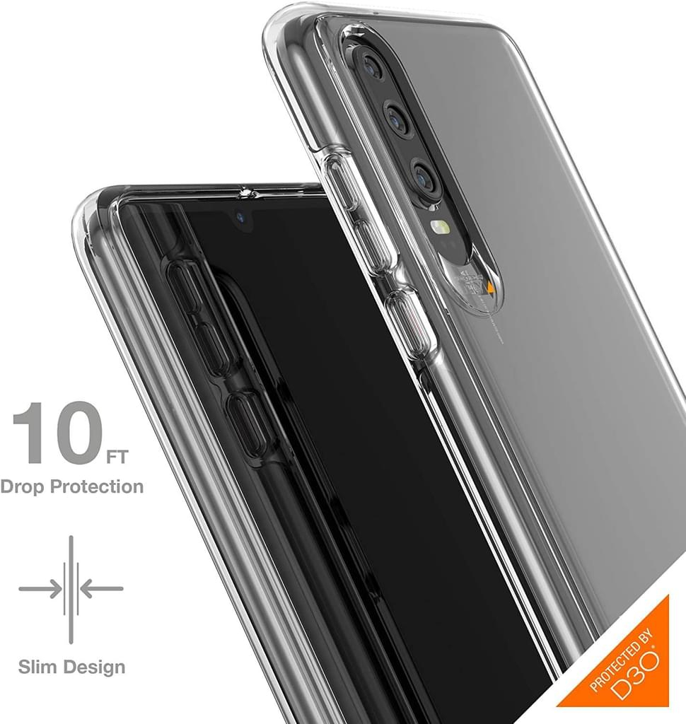 Huawei P30 Schutzhülle Case Crystal Palace D3O (HP30CRTCLR) - Transparent