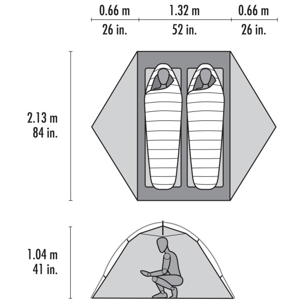MSR - Elixir 2 Peson Tent V3 - Tente 2 places