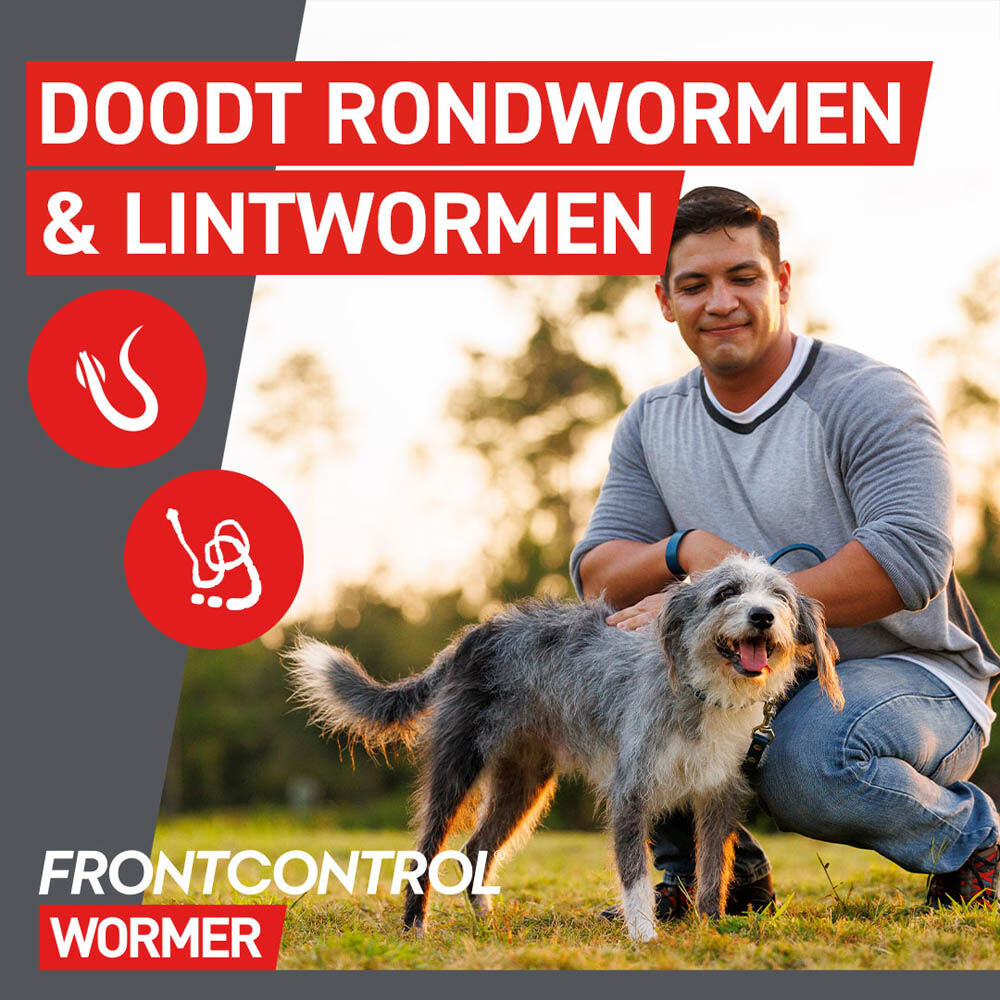 Frontcontrol Wormer Hond - Ontwormingsmiddel - 2 Stuks - L