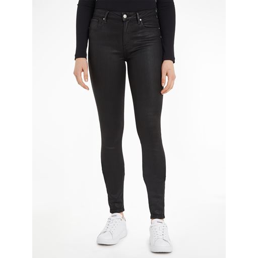 Tommy Hilfiger TH Flex Como Skinny Jeans, Black Coated, W31/L32