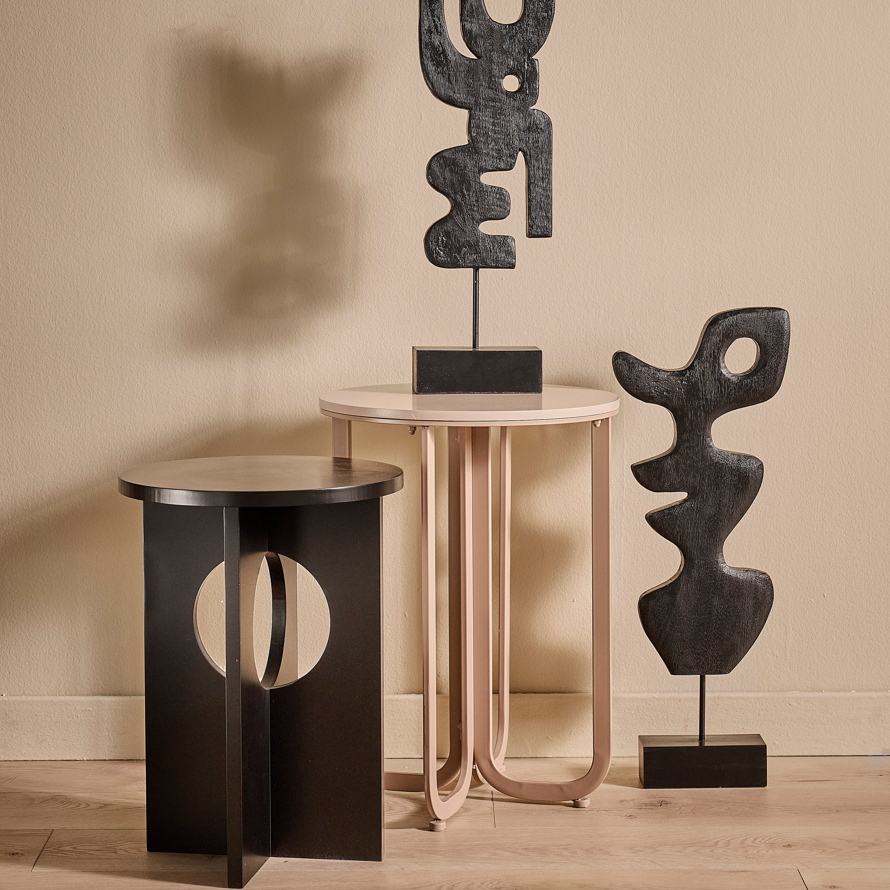 by fonQ Structure Ornament H 67 cm - Zwart