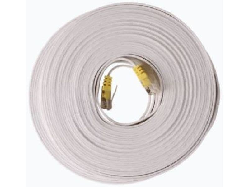 Swisscom Patchkabel RJ-45 - RJ-45, Cat 6A, UTP, 15 m, Weiss Ethernet-Kabel