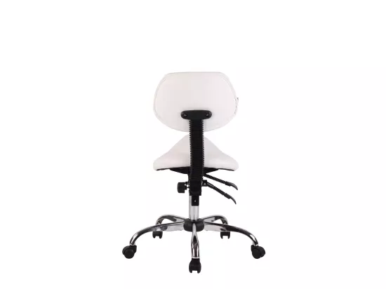 Tabouret de travail avec PVC blanche 58 x 58 x 100 cm TABO10073/2