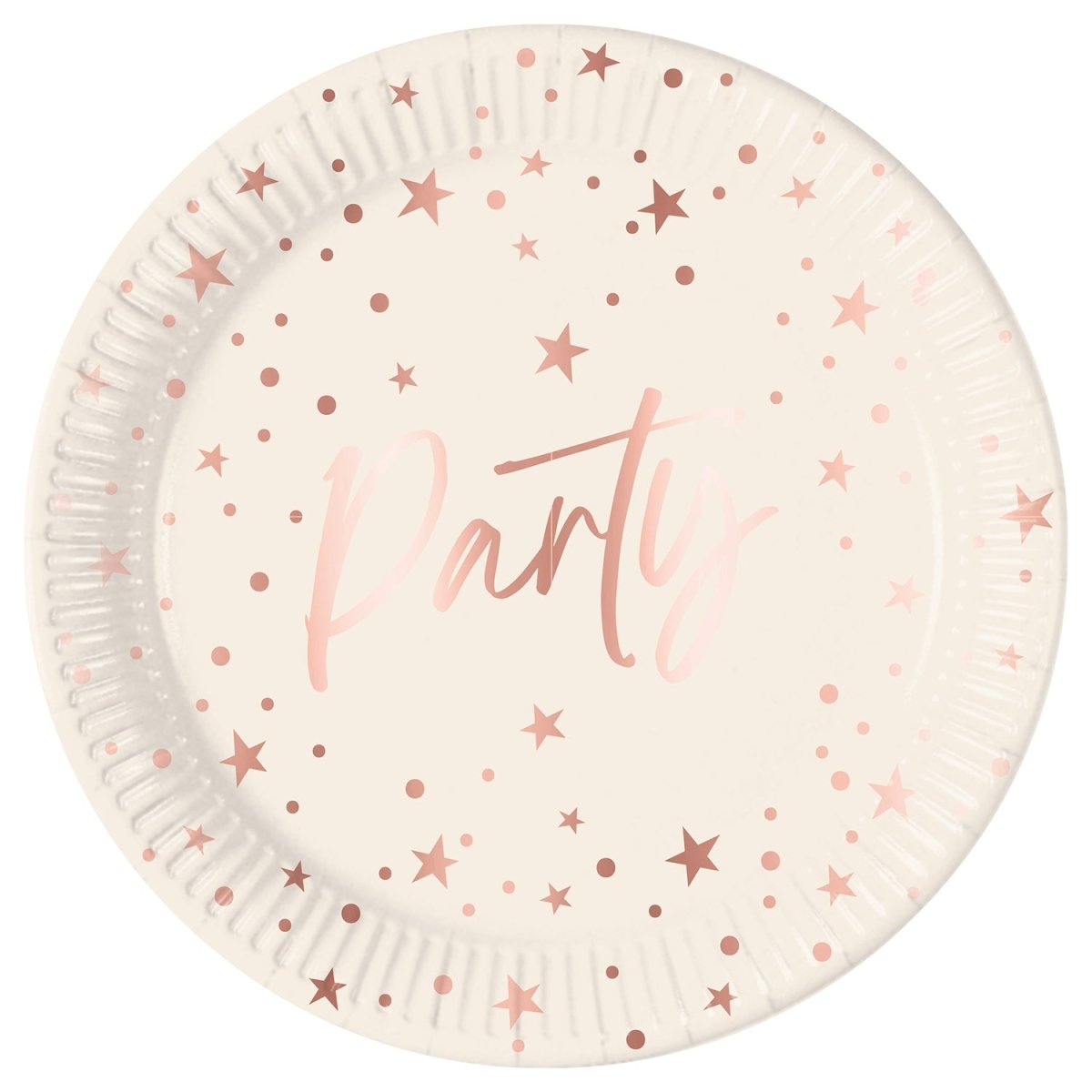 Party Borden Rose Goud 23cm 8st