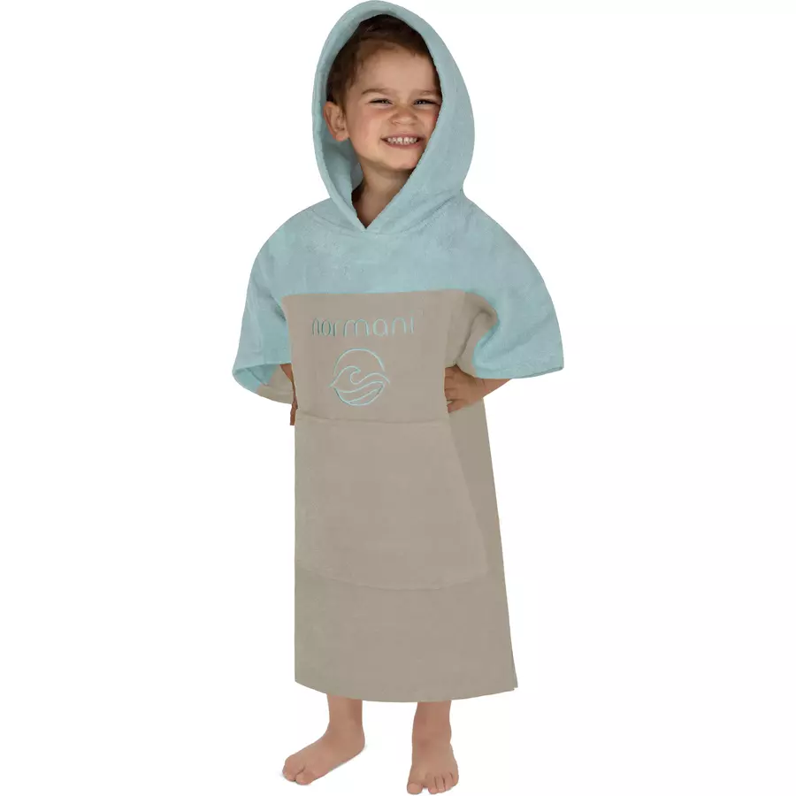 normani Kinder Badeponcho Puwai Hellblau