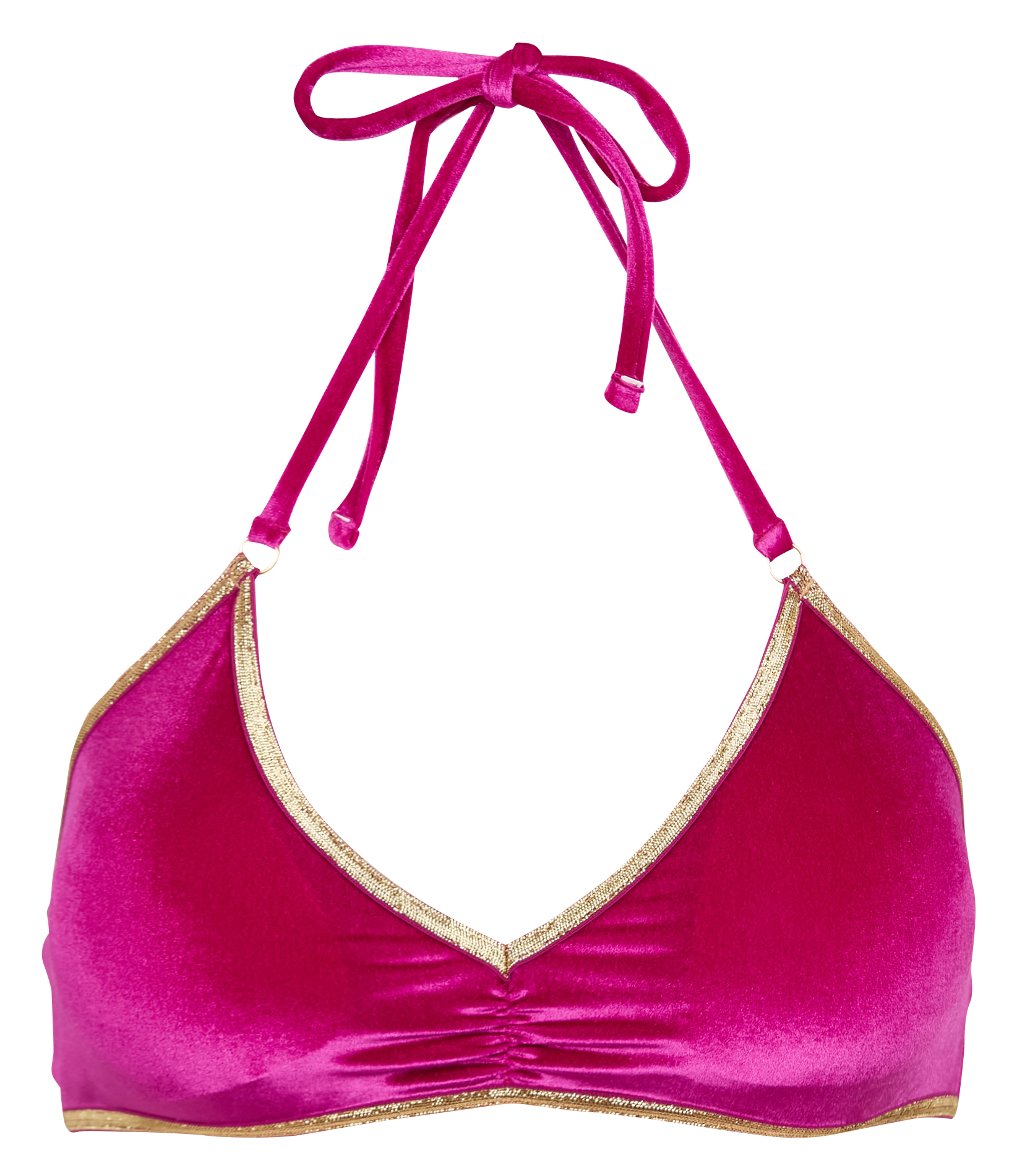 JOY - Brassière de bain en velours | Violet
