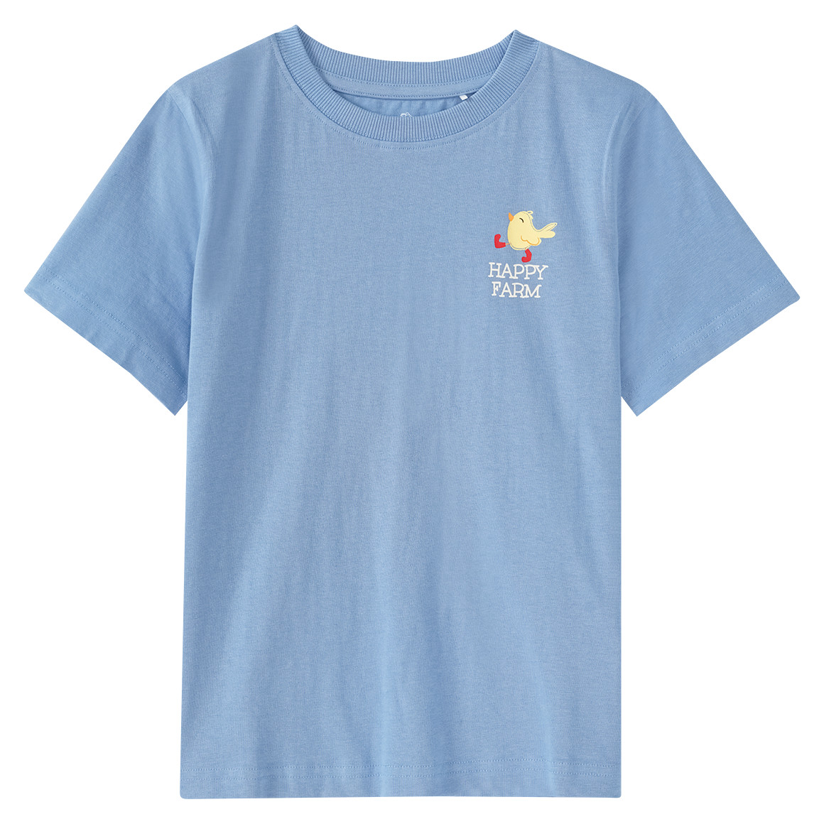 Topolino Jungen T-Shirt mit kleinem Print hellblau