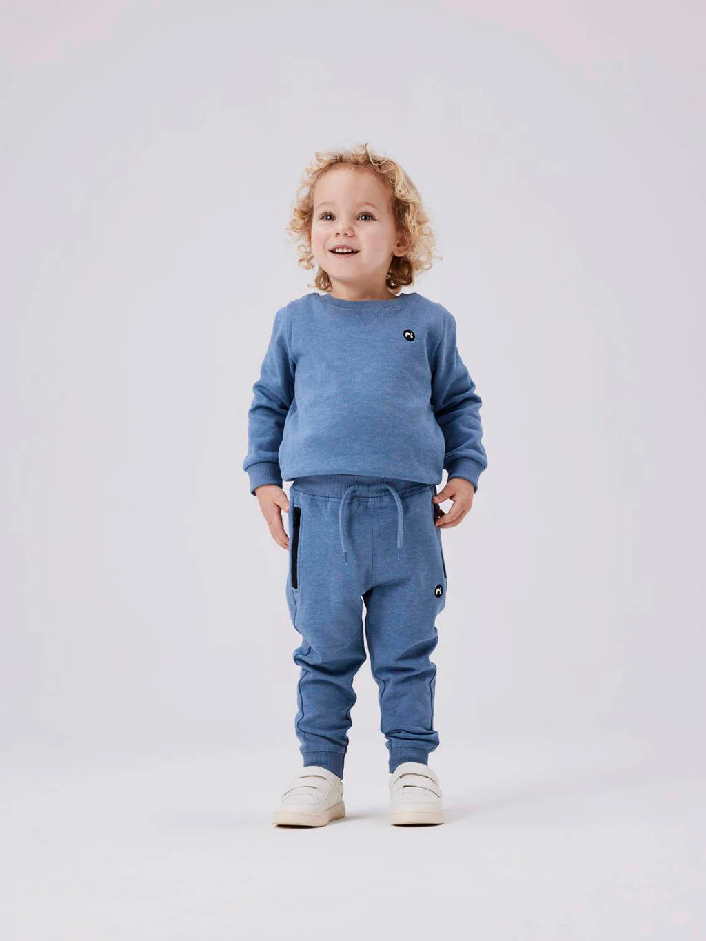 NAME IT slim fit joggingbroek NMMVIMO helderblauw