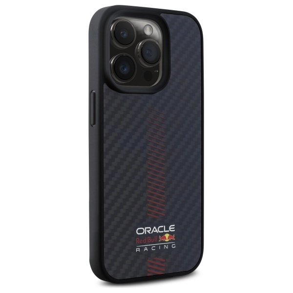 iPhone 15 Pro MagSafe Hardcase Hülle Carbon Fiber (RBHMP15L24CFGSMK) - Schwarz