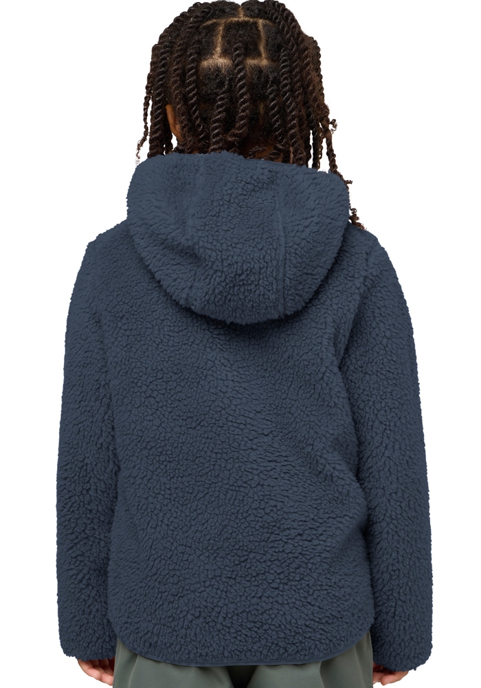 Jack Wolfskin Fleecejacke »ICE CURL HOOD JACKET K« mit Kapuze Wärmend, winddicht, Übergangsjacke für Kinder