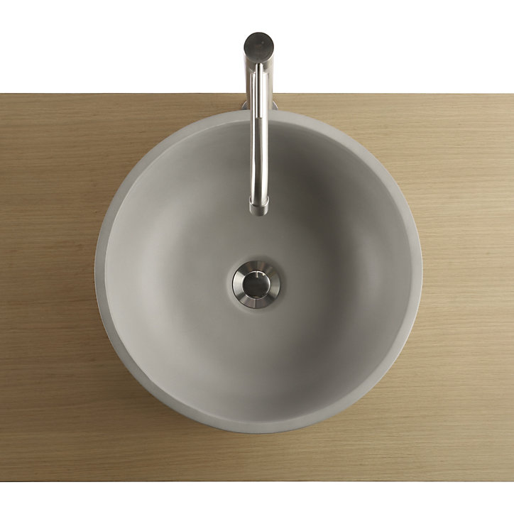 Vasque à poser ronde béton allégé Kult