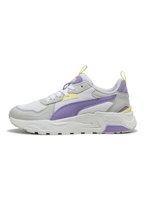 Puma Trinity Lite Jr Sneakers, White/Lavender Alert/Glacial Gray