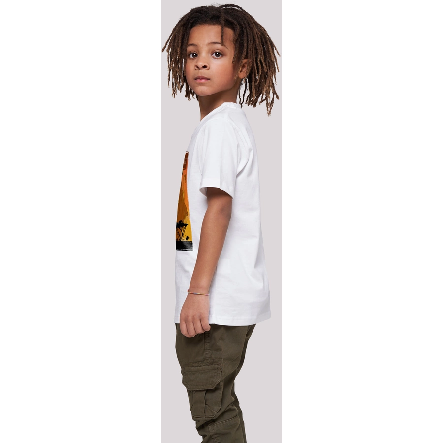 F4NT4STIC T-Shirt König der Löwen Simba und Mufasa weiß
