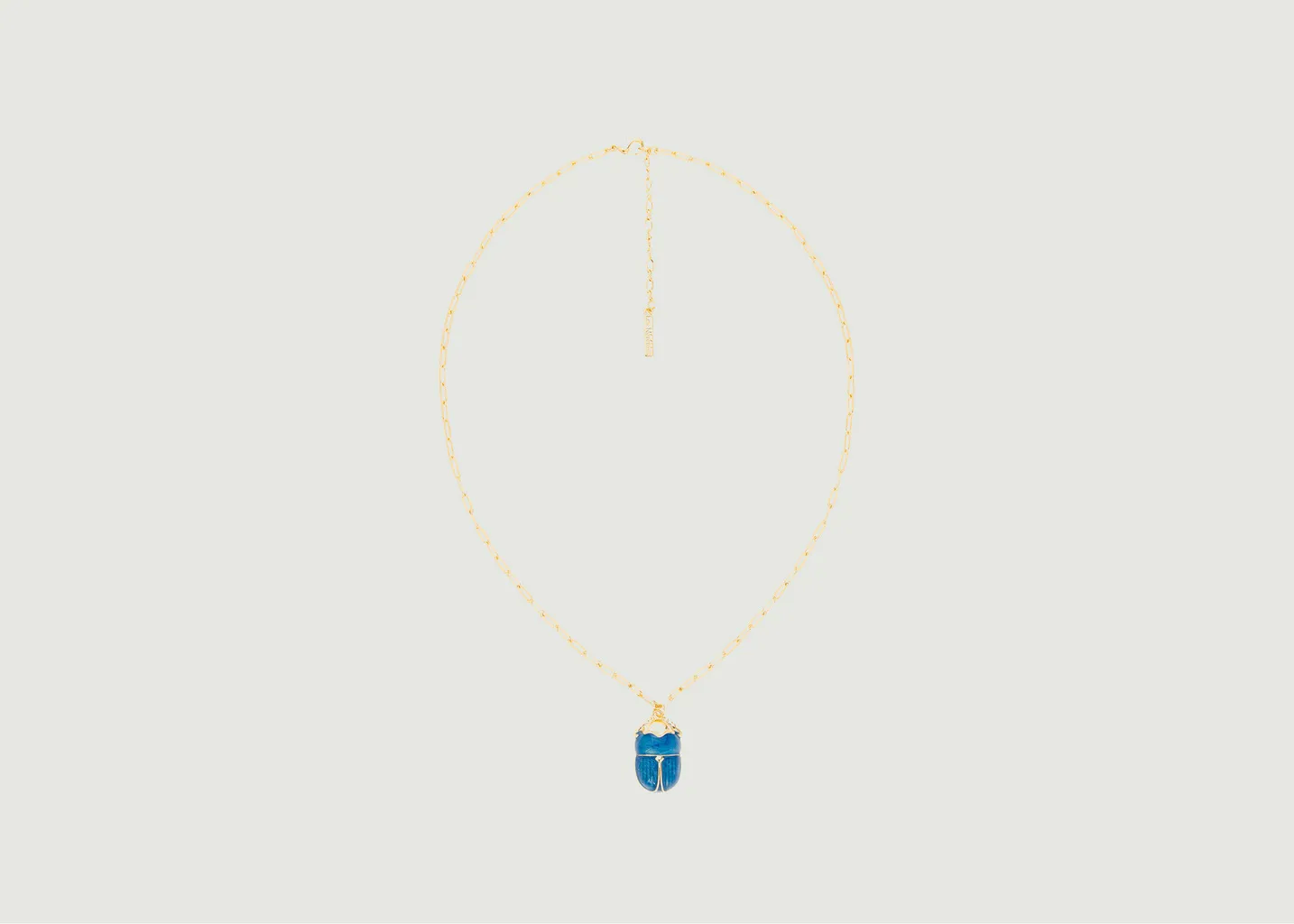 Collier chaîne avec pendentif scarabée Les Amulettes Les Néréides