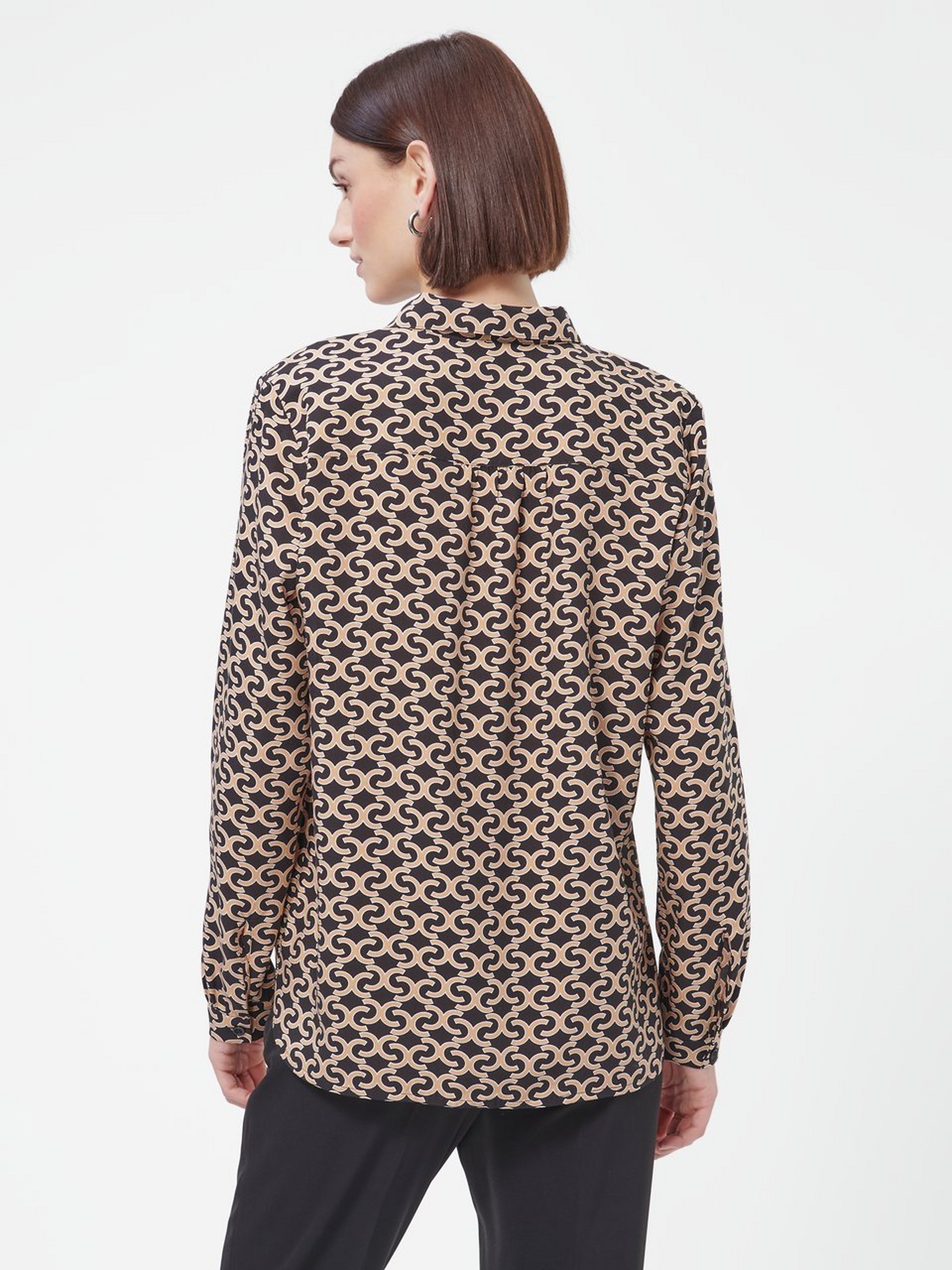 Bluse mit Hemdkragen