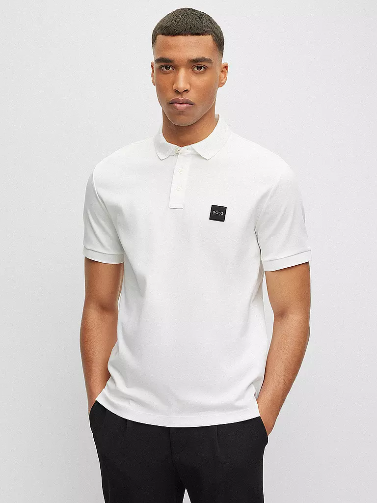 BOSS Poloshirt Regular Fit PARLY weiss