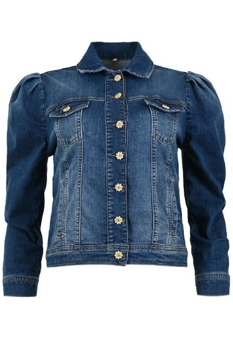 Dnm pure blauwe dames jas