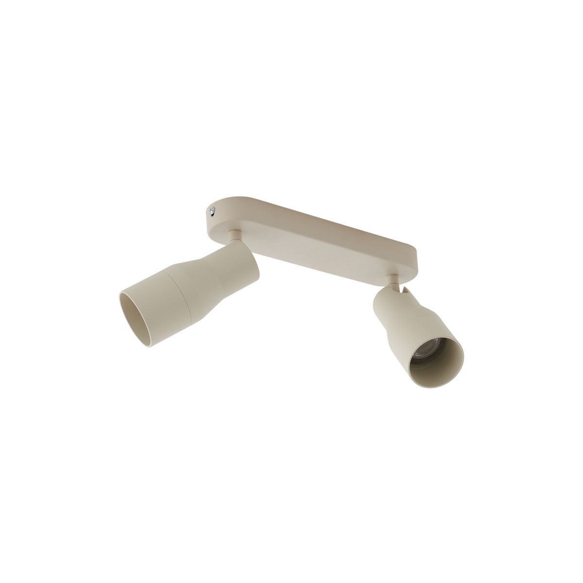 Afgeronde plafondspot beige GU10 50mm 2-lichts - Stanley