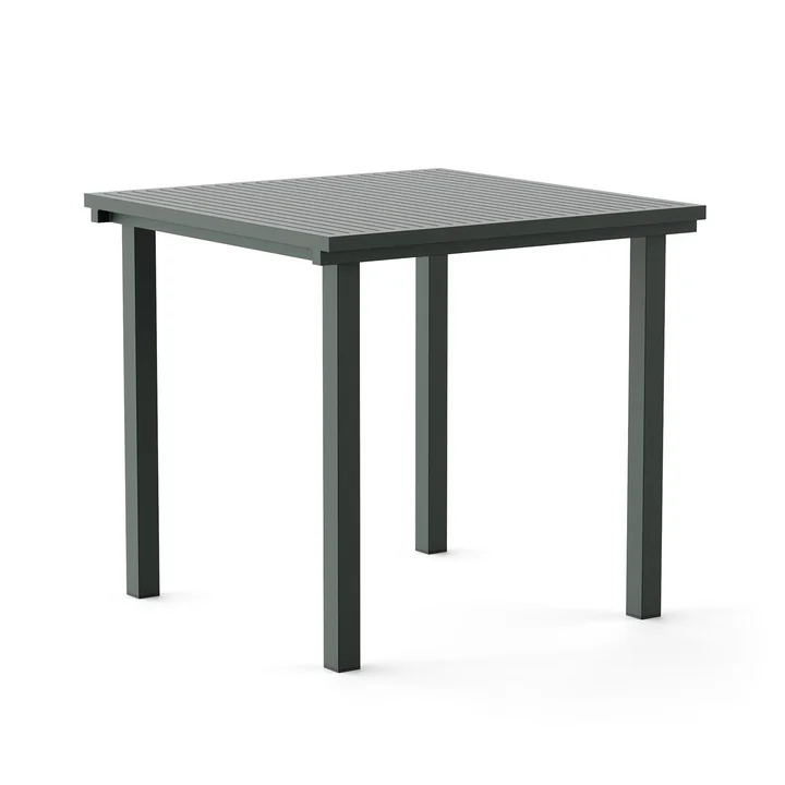 NINE - Dining Tisch, quadratisch, 80 x 80 cm, grün (RAL 200 20 10)