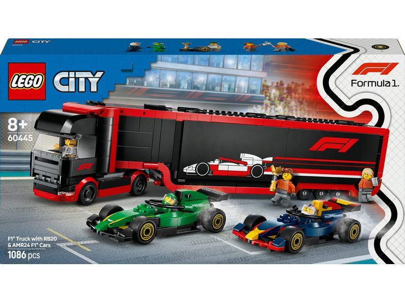 LEGO® City Project Alicia 60445 Konstruktions-Spielset mit F1 Autotransporter