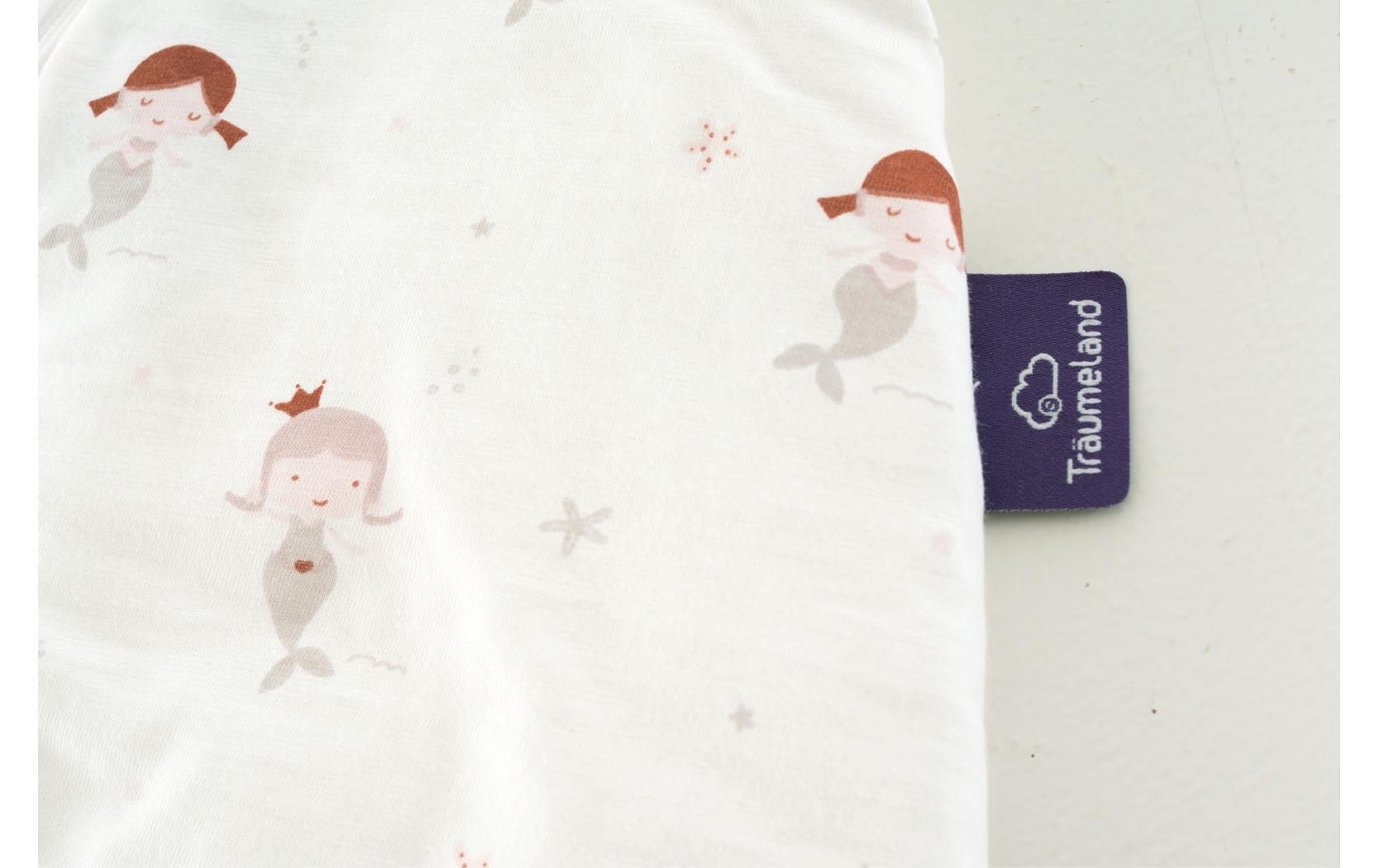 Baby-Ganzjahrschlafsack Jumper Mermaid Grösse 104Ganzjahres Schlafanzug mit süssen Meerjungfrauen