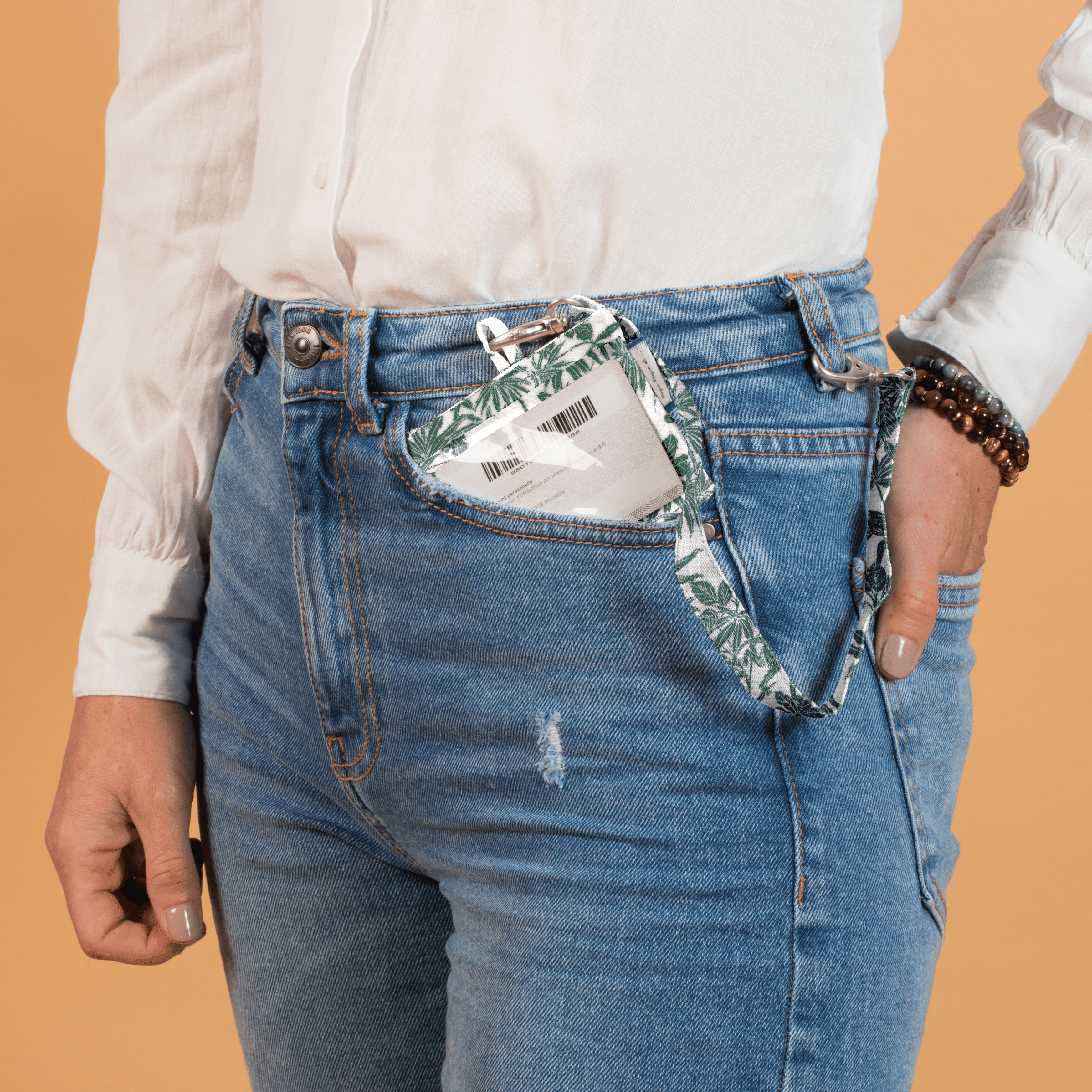 Porte Badge Jungle Vintage
