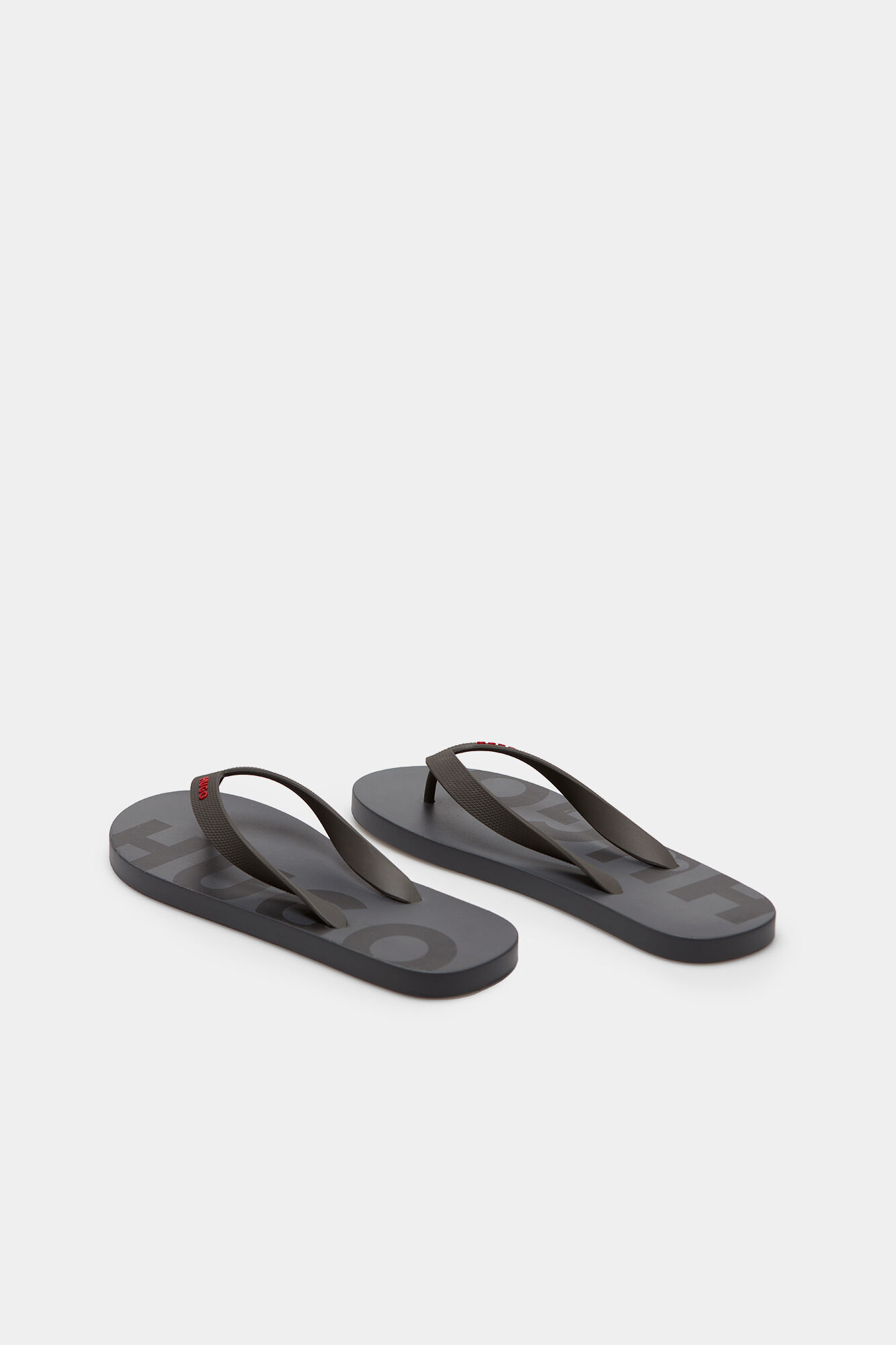 Logotipo de chinelo - cinza escuro