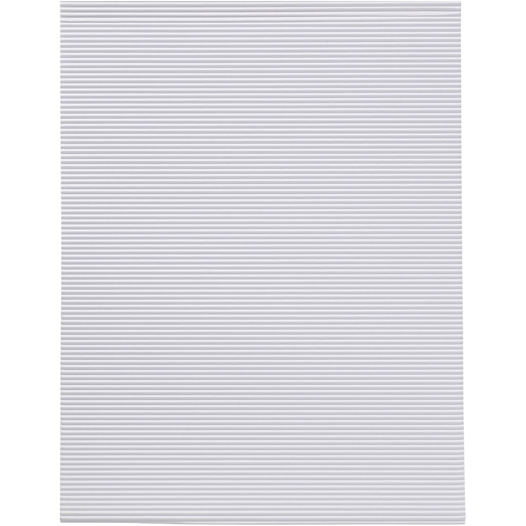 Ribbelkarton Kleur 80gr, 10 Vellen