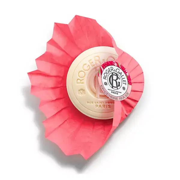 Conjunto de presente Roger & Gallet Red Ginger com 3 sabonetes calmantes de 100g
