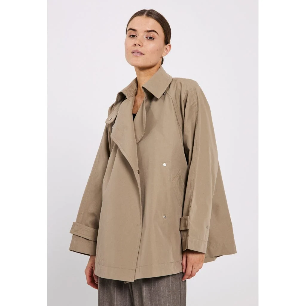 NORR Vana Short Trench Coat