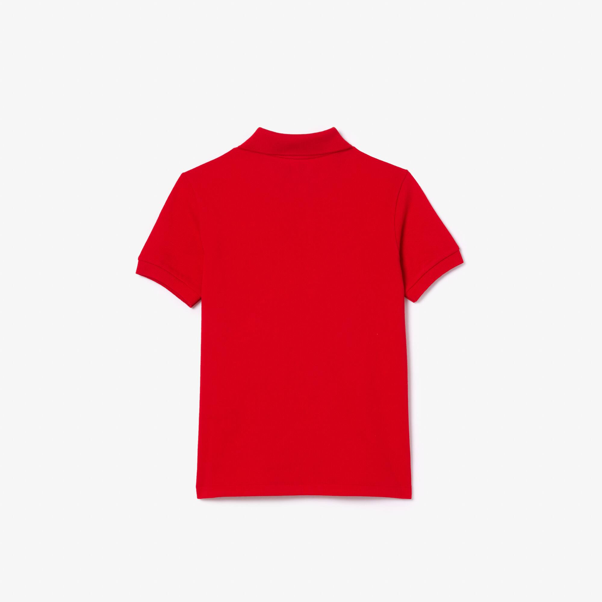 Regular Fit Lacoste-Kinder-Polo aus Petit Piqué Poloshirts - Rot - Lacoste - Kinder
