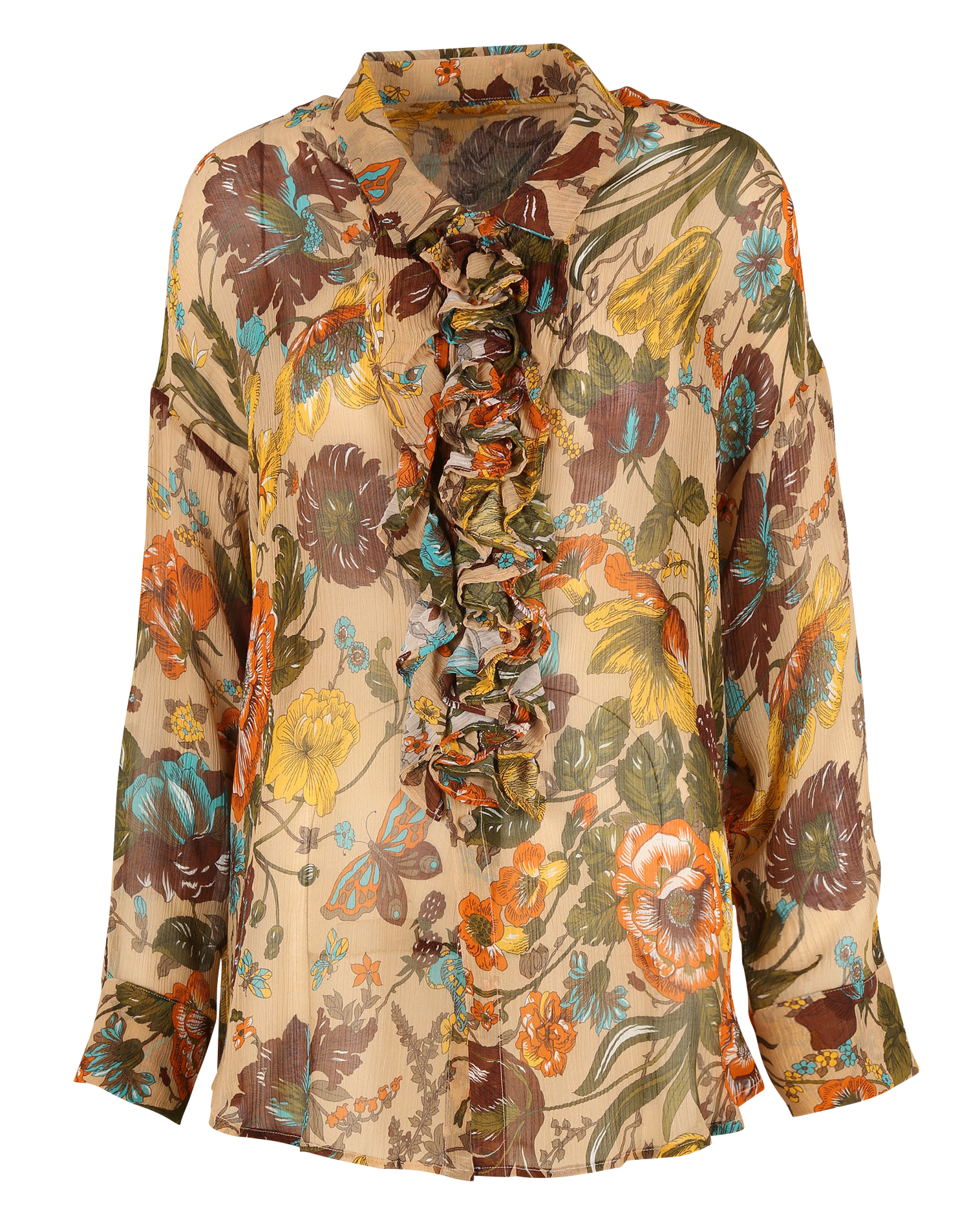 BILANCIA - Chemise col classique imprimée | Beige