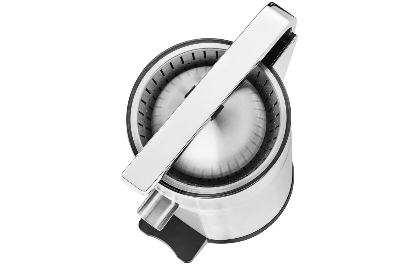 Zitruspresse Profi Plus Silber matt<br>Saftpresse mit universellen Entsafter-Presskegel