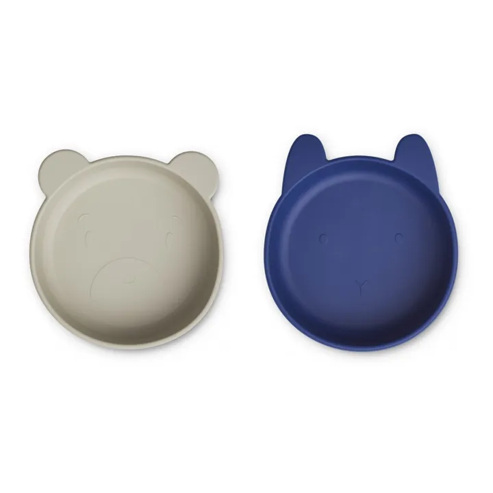 Liewood Bols Vanessa en silicone - Set de 2 | Bleu