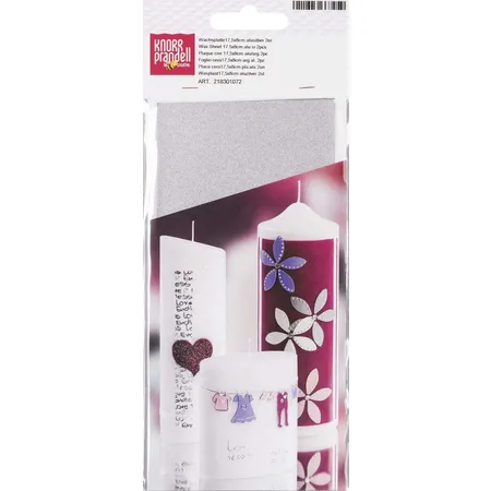 Knorr Prandell Wachsplatten 175 x 80 x 0,5 mm silberfarben