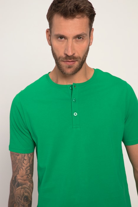 Henley, Basic, Knopfleiste, Halbarm