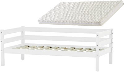 Hoppekids ECO Comfort Enkeltseng Med ECO Dream Skummadrass 70x160,Hvit