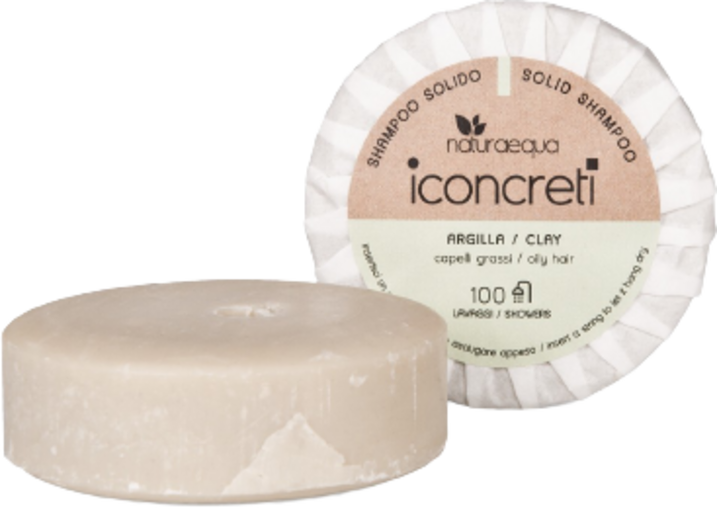naturaequa  iconcreti Festes Shampoo Tonerde, 80 g
