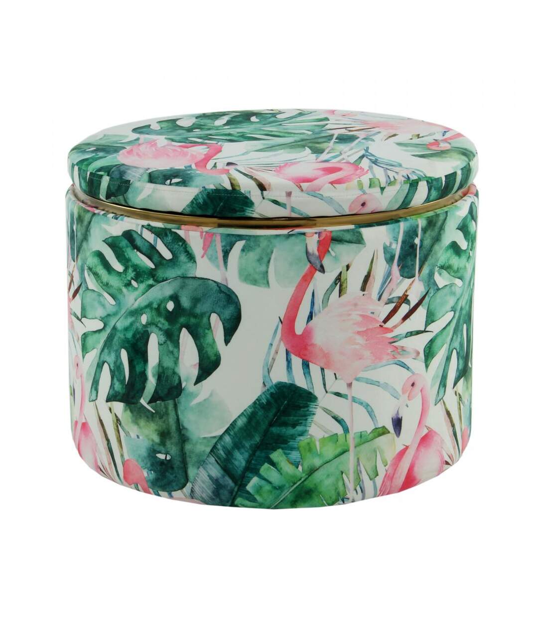 Tabouret ZAMA en polyester doux et soyeux fait main FSC