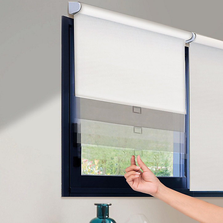 Sore enrouleur occultant automatique 42 x 160 cm blanc Madeco